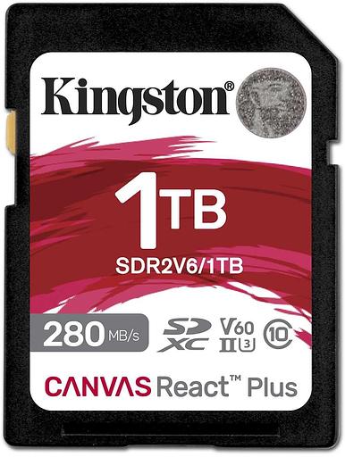 Флеш карта SDXC 1TB Kingston SDR2V6/1TB Canvas React Plus w/o adapter фото 1