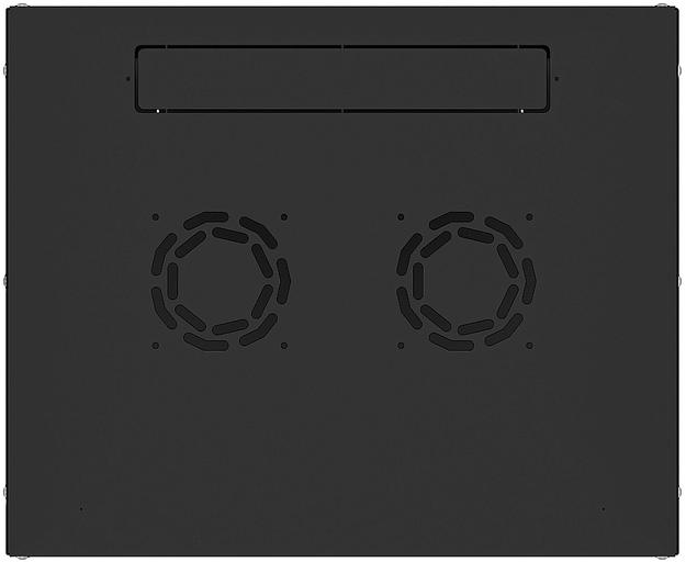 Шкаф коммутационный NTSS LIME (NTSS-WL6U5535GS-BL) настенный 6U 550x350мм пер.дв.стекл несъемн.бок.пан. 30кг черный фото 4