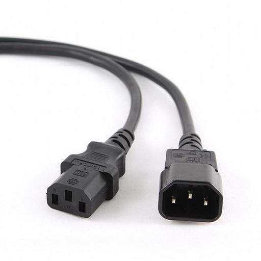 Кабель питания Cablexpert PC-189-1-3M, C13-C14, 3x1.0мм2, 16А, с заземлением, 3м, черный, пакет (PC-189-1-3M) фото 1