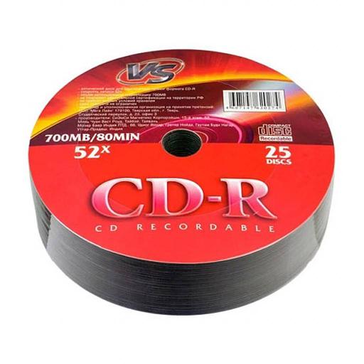 Диски VS CD-R 80 52x Shrink/25 фото 1