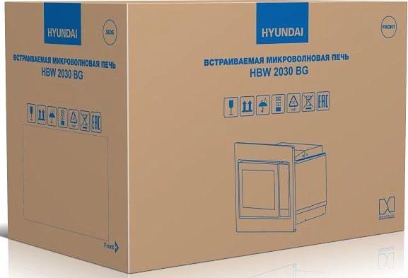Микроволновая печь Hyundai HBW 2030 BG 20л. 1250Вт черный (встраиваемая) фото 1