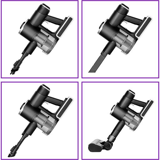 Пылесос ручной Kitfort КТ-5123 350Вт черный/серебристый фото 6