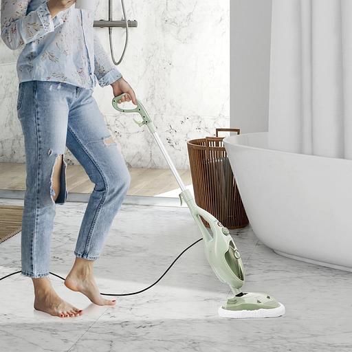 Швабра паровая Kitfort КТ-1076 1300Вт фисташковый фото 2