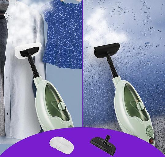 Швабра паровая Kitfort КТ-1076 1300Вт фисташковый фото 4