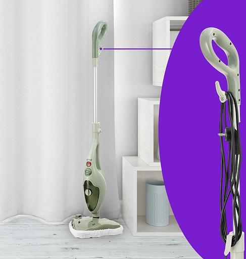 Швабра паровая Kitfort КТ-1076 1300Вт фисташковый фото 9