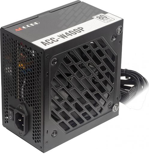 Блок питания Accord ATX 400W ACC-W400P 80 PLUS WHITE (20+4pin) 120mm fan 6xSATA фото 3