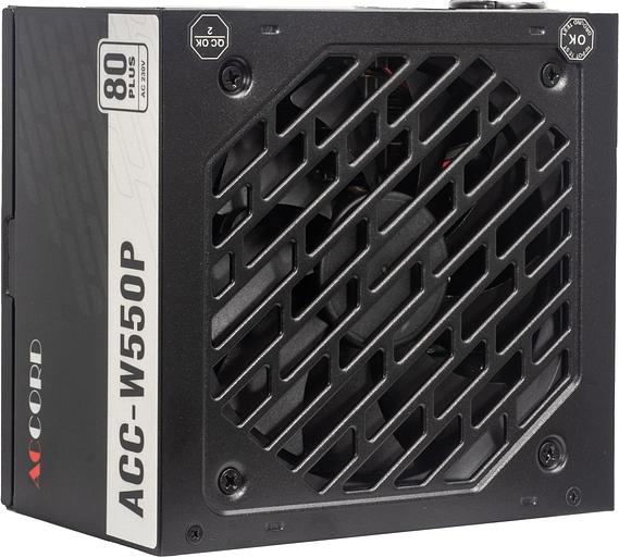 Блок питания Accord ATX 550W ACC-W550P 80 PLUS WHITE (20+4pin) 120mm fan 6xSATA фото 2