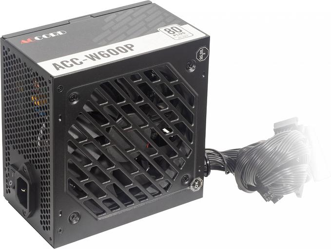 Блок питания Accord ATX 600W ACC-W600P 80 PLUS WHITE (20+4pin) 120mm fan 6xSATA фото 3