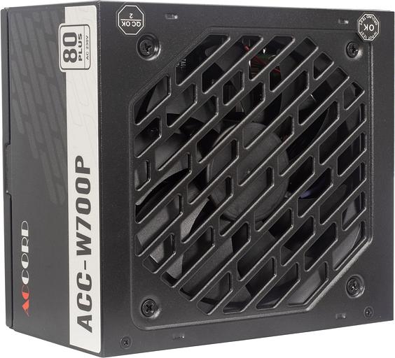 Блок питания Accord ATX 700W ACC-W700P 80 PLUS WHITE (20+4pin) 120mm fan 6xSATA RTL фото 3