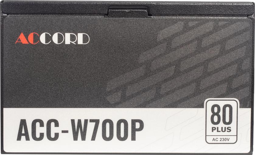 Блок питания Accord ATX 700W ACC-W700P 80 PLUS WHITE (20+4pin) 120mm fan 6xSATA RTL фото 5