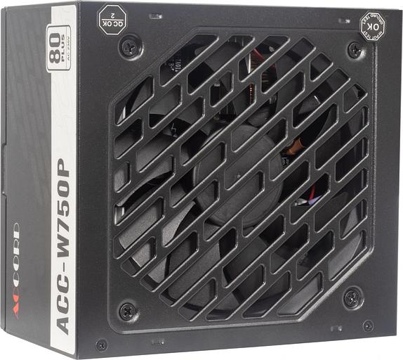Блок питания Accord ATX 750W ACC-W750P 80 PLUS WHITE (20+4pin) 120mm fan 6xSATA RTL фото 2