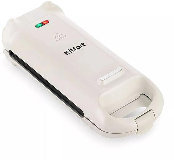 Вафельница Kitfort КТ-1690 700Вт черный/белый фото 1