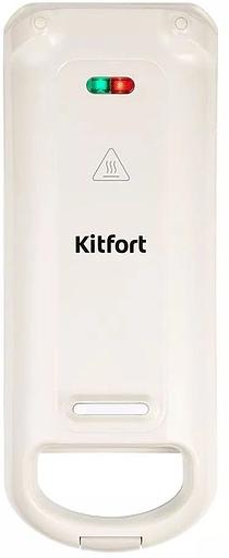 Вафельница Kitfort КТ-1690 700Вт черный/белый фото 2