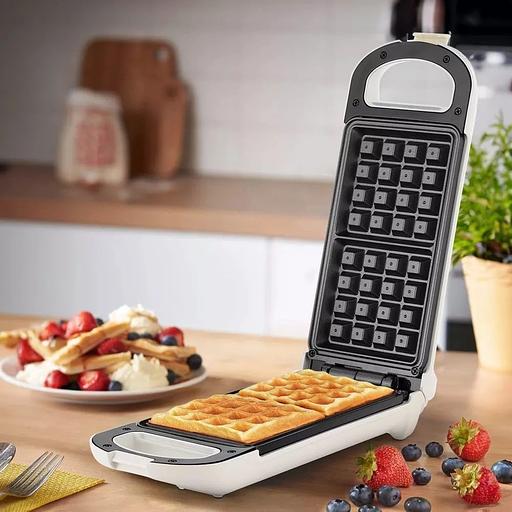 Вафельница Kitfort КТ-1690 700Вт черный/белый фото 4