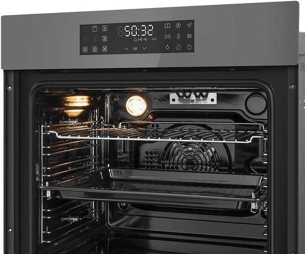 Духовой шкаф Электрический Maunfeld EOEH7614LGR серый фото 6