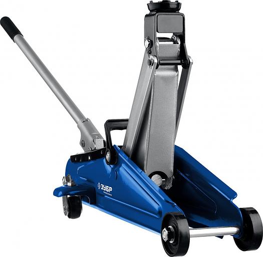 Домкрат Зубр Профессионал T50 подкатной гидравлический синий (43052-2) фото 4