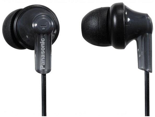 Наушники внутриканальные Panasonic RP-HJE118GU 1.1м черный проводные в ушной раковине (RP-HJE118GUK) фото 1