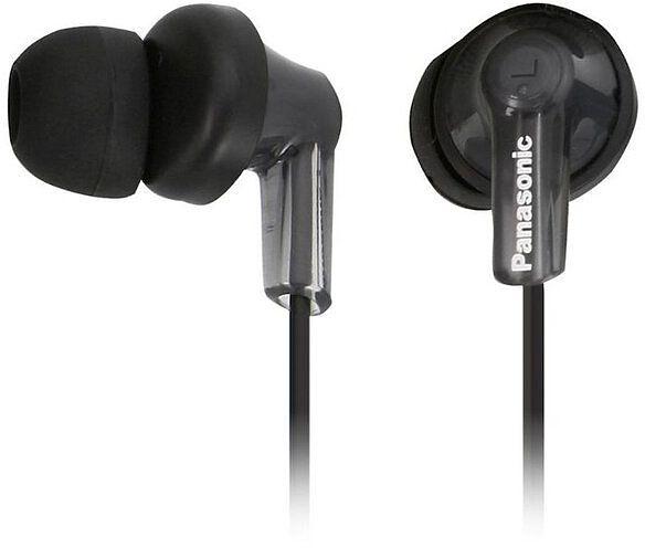 Наушники внутриканальные Panasonic RP-HJE118GU 1.1м черный проводные в ушной раковине (RP-HJE118GUK) фото 2