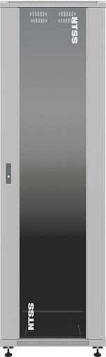 Шкаф серверный NTSS Премиум (NTSS-R42U8080GS) напольный 42U 800x800мм пер.дв.стекл металл 900кг серый 144кг фото 2