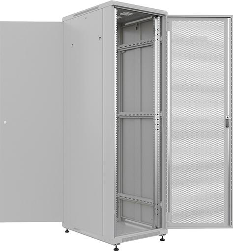 Шкаф серверный NTSS Премиум (NTSS-R22U6080PD) напольный 22U 600x800мм пер.дв.перфор. металл 900кг серый 710мм 54кг фото 4