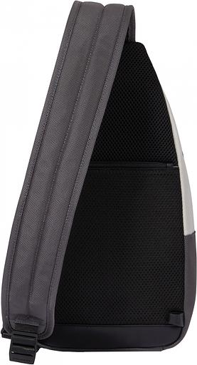 Рюкзак слинг мужской Piquadro Brief2 Special CA4536BR2S/GRN серый/черный нейлон/натур.кожа фото 4