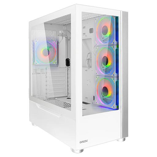 Ginzzu GL770 FAN 12MW6 RGB*4 USB3.0 CRC10 Белый фото 1