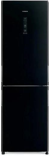 Холодильник Hitachi R-BG410PUC6X GBK 2-хкамерн. черный стекло фото 1