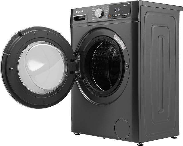 Стиральная машина Hyundai WMA8407 класс: A+++ загр.фронтальная макс.:8кг темно-серый фото 8