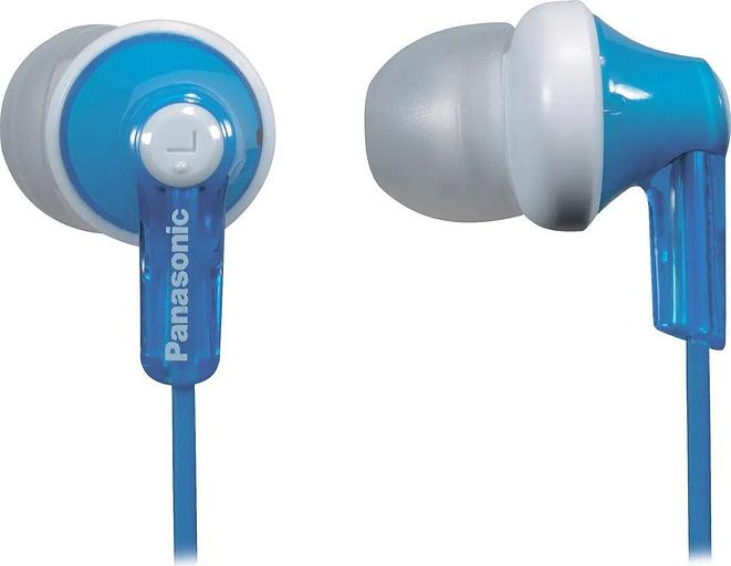 Наушники внутриканальные Panasonic RP-HJE118GU 1.1м белый/голубой проводные в ушной раковине (RP-HJE118GUA) фото 1