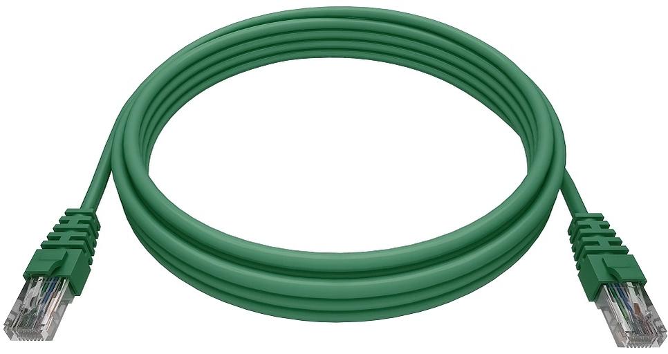 Патч-корд NTSS NTSS-PC-UTP-RJ45-5e-0.15-LSZH-GN NTSS-PC-UTP-RJ45-5E-0.15-LSZH UTP RJ-45 вил.-вилка RJ-45 кат.5E 0.15м зеленый LSZH (уп.:1шт) фото 1