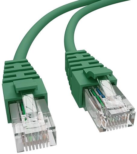 Патч-корд NTSS NTSS-PC-UTP-RJ45-5e-0.15-LSZH-GN NTSS-PC-UTP-RJ45-5E-0.15-LSZH UTP RJ-45 вил.-вилка RJ-45 кат.5E 0.15м зеленый LSZH (уп.:1шт) фото 3