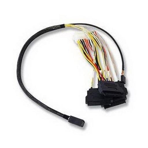 Кабель ACD-SFF8643-SAS8482SB-10M, INT, SFF8643-to-4*SFF8482 ( HDmSAS -to- 4*SAS internal cable) 100cm (аналог LSI00412, 2280100-R) (6705049) фото 1