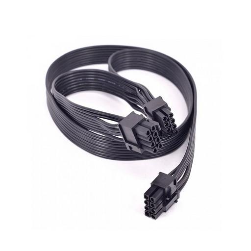 Кабель Gooxi High-end GPU card power cable, 280mm/280mm, (8Ptransferring to 8P+(6+2)P) фото 1