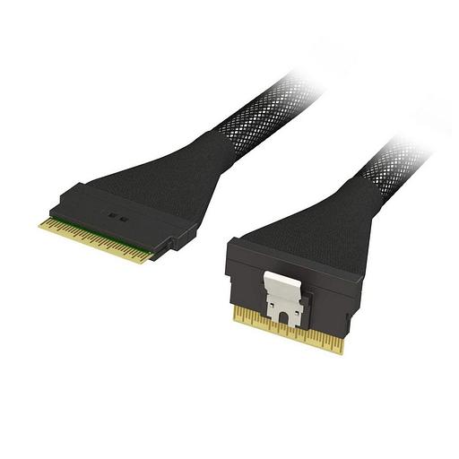 Кабель Gooxi Retimer cable- Standard Slimline 8i to Slimline 8i high-speed cable, the cable length is 850±20mm (excluding) фото 1