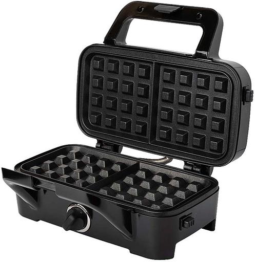 Вафельница Kitfort КТ-1674 1200Вт черный/серебристый фото 1