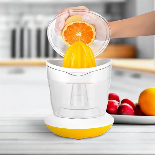 Соковыжималка цитрусовая Kitfort КТ-1148-1 25Вт рез.сок.:700мл. белый/желтый фото 4