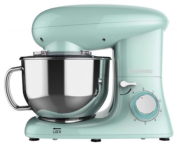 Миксер планетарный Starwind SPM7169 1600Вт бирюзовый фото 1