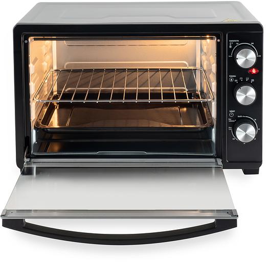 Мини-печь Hyundai MIO-HY074 30л. 1500Вт серебристый/черный фото 2