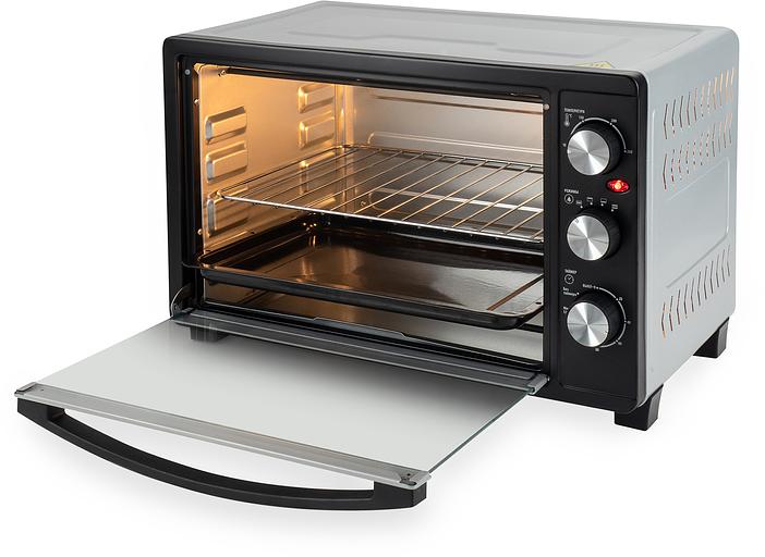 Мини-печь Hyundai MIO-HY074 30л. 1500Вт серебристый/черный фото 4