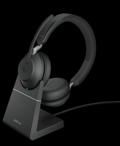 Гарнитура беспроводная Jabra Evolve2 65 - USB-A MS Teams Stereo with Charging Stand (26599-999-989) фото 1