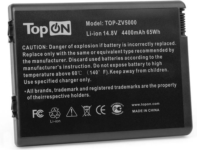 Батарея для ноутбука TopON TOP-ZV5000 14.8V 4400mAh литиево-ионная фото 1