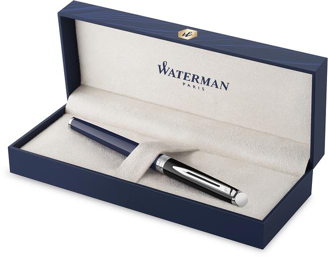 Ручка роллер Waterman Hemisphere Colour Blocking (2202849) черн/синий F черн. черн. подар.кор. фото 2