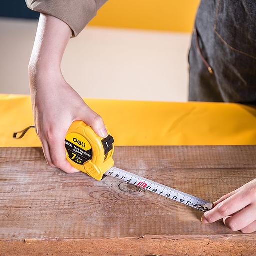 Измерительный и разметочный инструмент Deli Рулетка Deli DL9075B 7,5м*25мм, метрическая, ударопрочный корпус фото 5