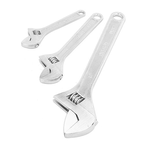 Ключи Deli Разводной ключ Deli DL006A 150мм, диапазон регулировки 0-22мм, инструментальная сталь, хромированная отделка фото 2