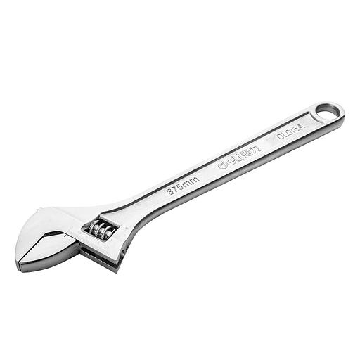 Ключи Deli Разводной ключ Deli DL015A 350мм, диапазон регулировки 0-46мм, инструментальная сталь, хромированная отделка фото 2