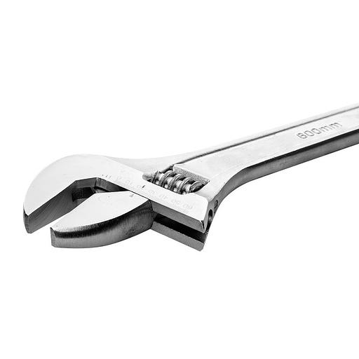 Ключи Deli Разводной ключ Deli DL024A 600мм, диапазон регулировки 0-62мм, инструментальная сталь, хромированная отделка фото 4