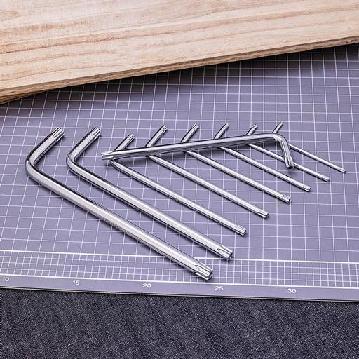 Ключи Deli «Набор шестигранных ключей «TORX" сверхдлинных Deli DL3091 9шт размеры Т10,Т15,Т20,Т25,Т27,Т30,Т40,Т45,Т50, пластиковый держатель фото 7