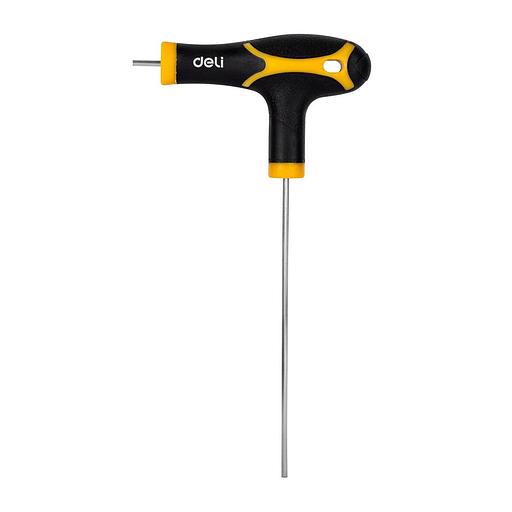 Ключи Deli Набор шестигранных ключей с рукоятью Deli DL233108 8 шт размеры 2x75 мм/2,5x75 мм/3x100 мм/4x100 мм/5x150 мм/6x150 мм/8x200 мм/10x200 мм фото 3