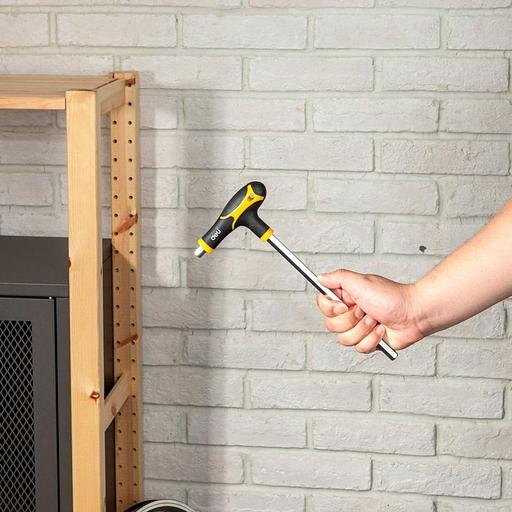 Ключи Deli Набор шестигранных ключей с рукоятью Deli DL233108 8 шт размеры 2x75 мм/2,5x75 мм/3x100 мм/4x100 мм/5x150 мм/6x150 мм/8x200 мм/10x200 мм фото 8