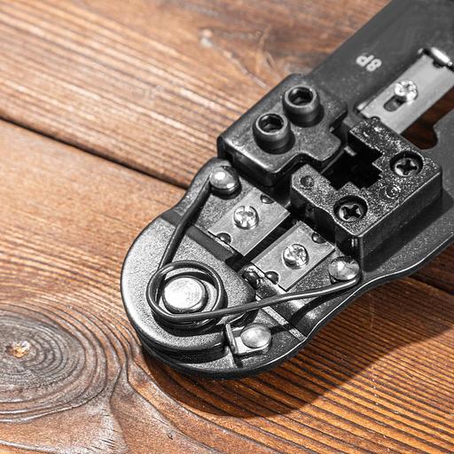 Инструмент обжимной Deli Обжимные клещи RJ45 Deli DL381008 205мм, зачистка проводов, кусачки и обжимной инструмент 3-в-1 фото 7